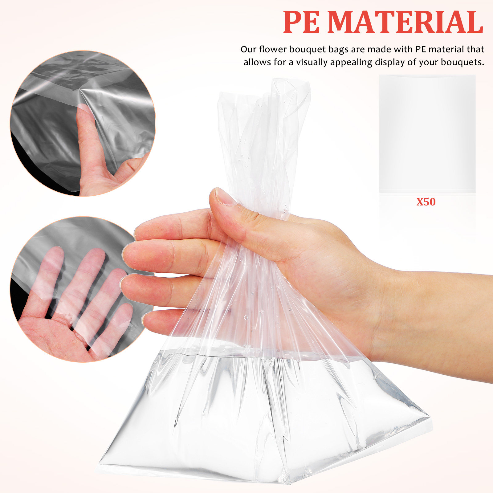 50pcs Flower Bags Plastic Fres - đánh giá và giá Nutrition & Fitness Coaching Fulham