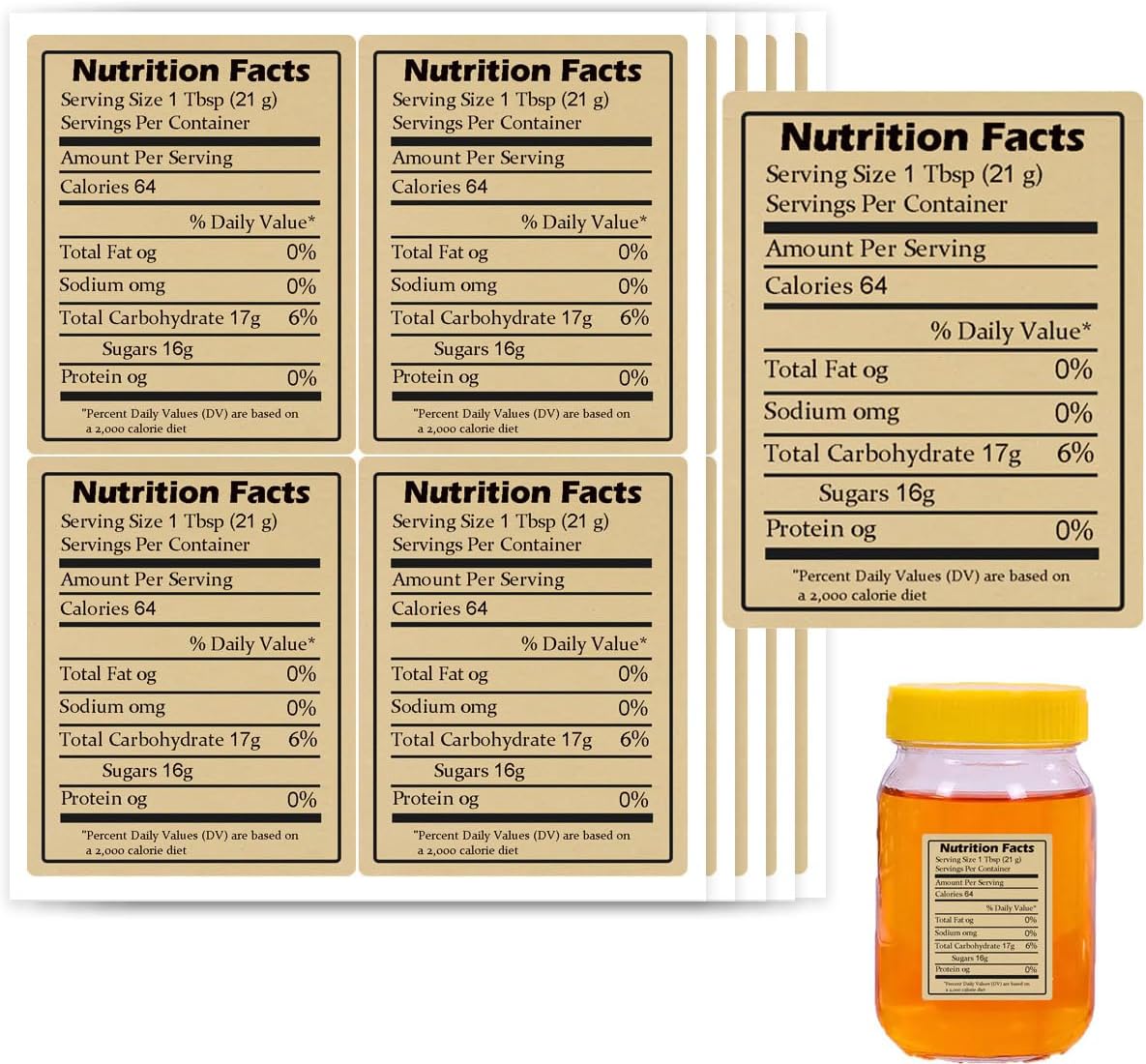600pcs Self-Adhesive Kraft Nut - đánh giá và giá Nutrition & Fitness Coaching Fulham