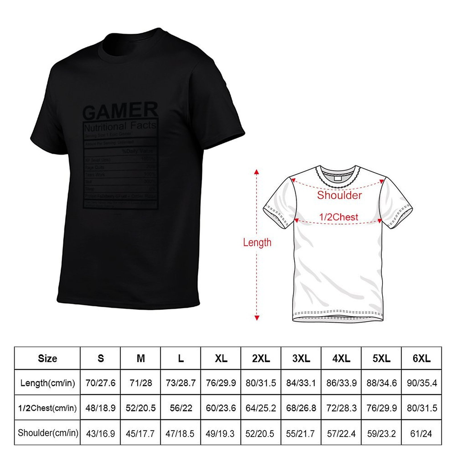 Gamer Nutritional Facts Chart  - đánh giá và giá Nutrition Fitness